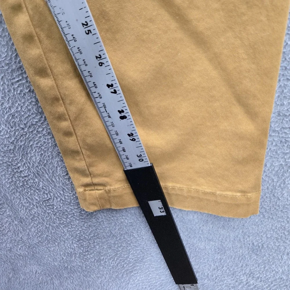 Banana Republic Men Pants 34X34 Tan Chino Twill Emerson Straight‎ Fit Button